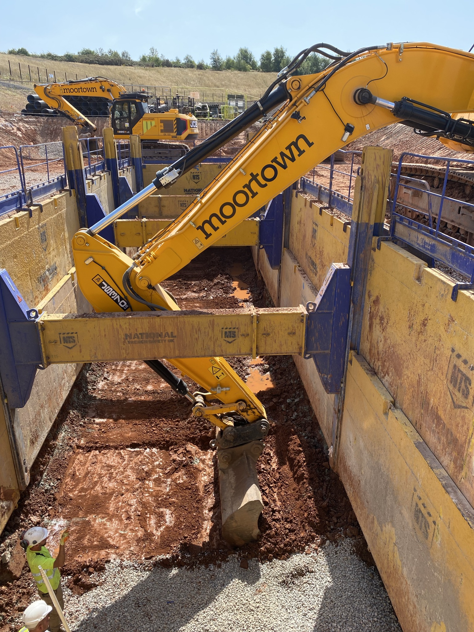 Excavation and temporary works during construction